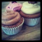 Cupcake frambozen, vanille, chocolade/ banaan